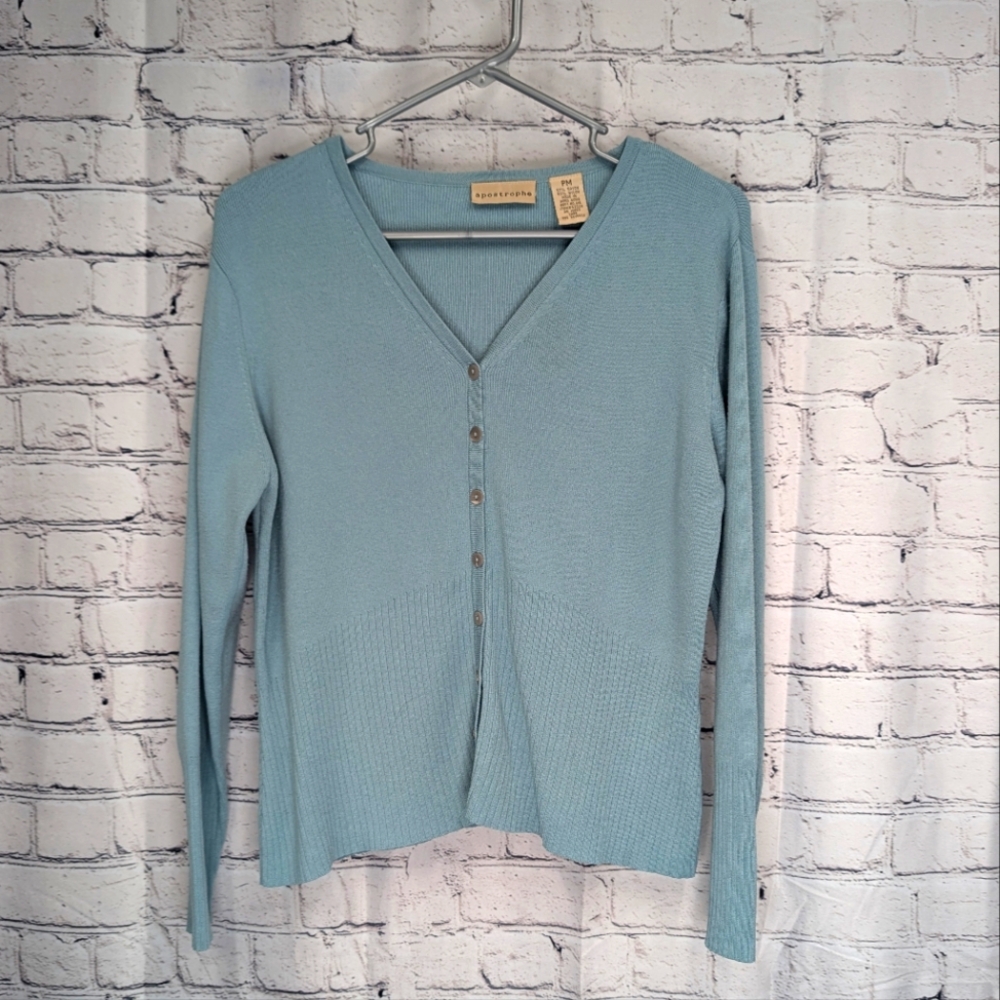 Apostrophe cardigan